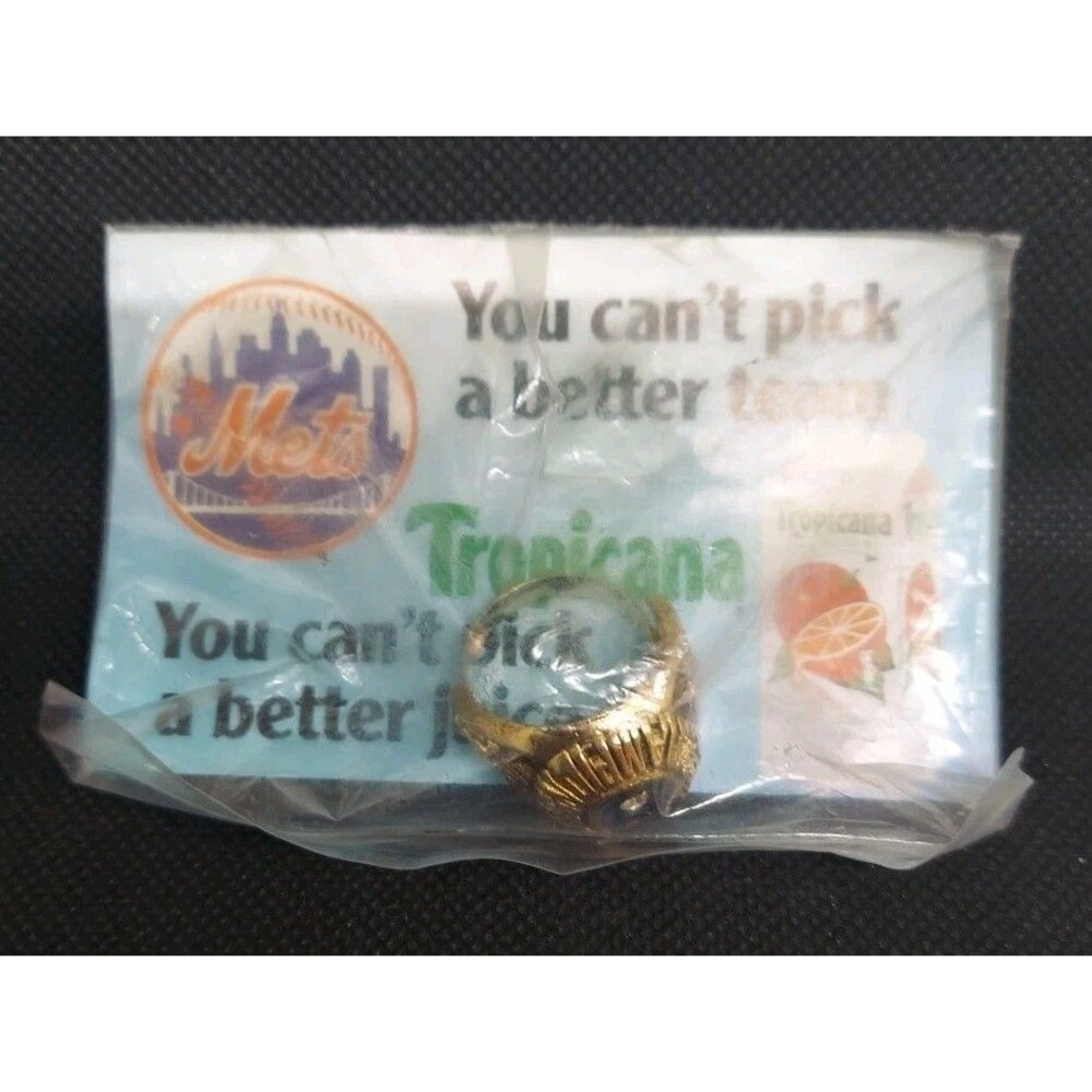 NEW YORK METS 1986 REPLICA WORLD SERIES CHAMPIONS RING -TROPICANA -  NEW SEALED